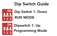 Dip switch guide